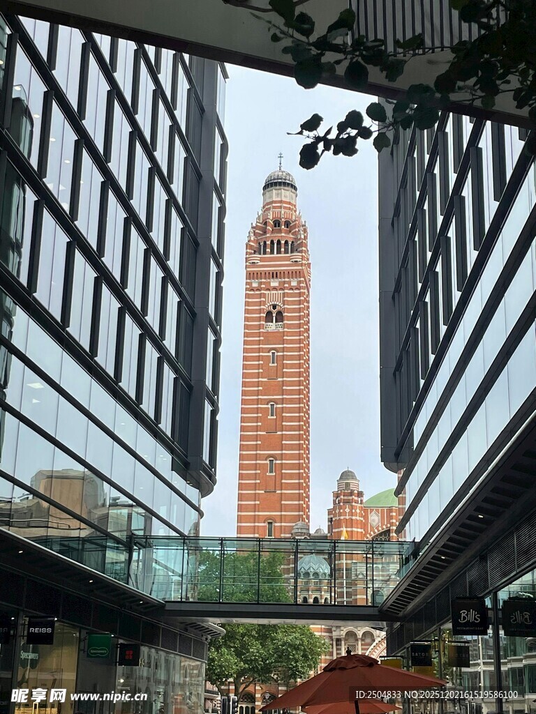 城市中高耸的标志性塔楼