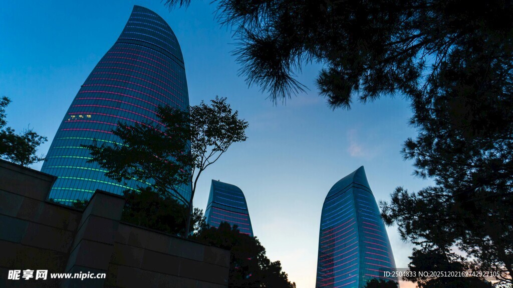 火焰塔建筑风光