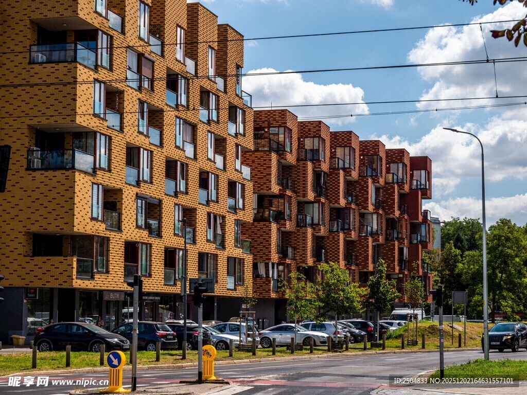 现代风格多 居民住宅楼