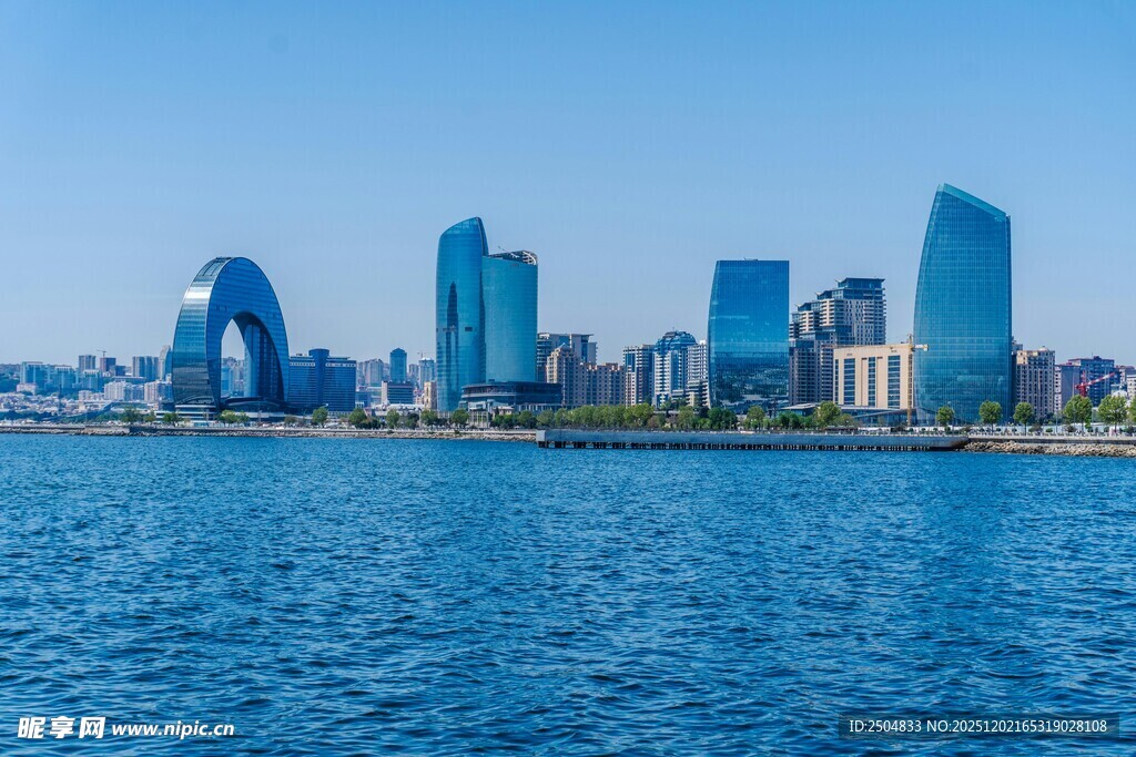 海滨城市现代建筑景观