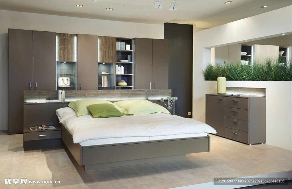 现代简约风格卧室场景