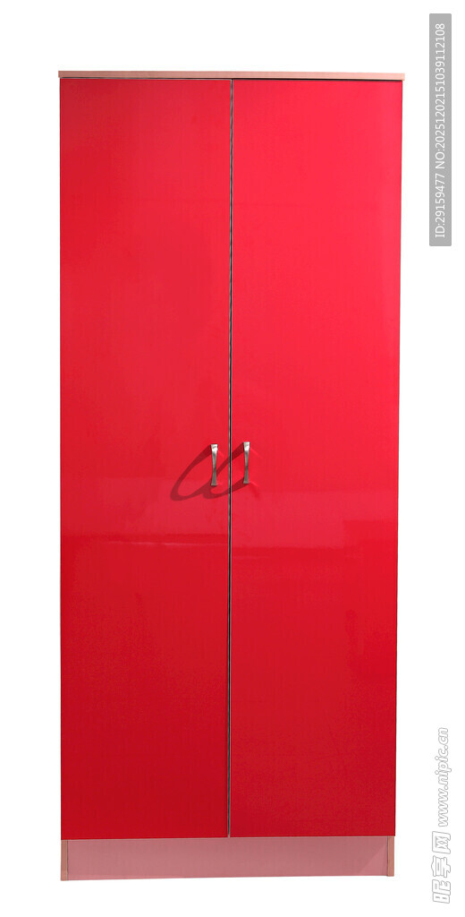 红色双门衣柜