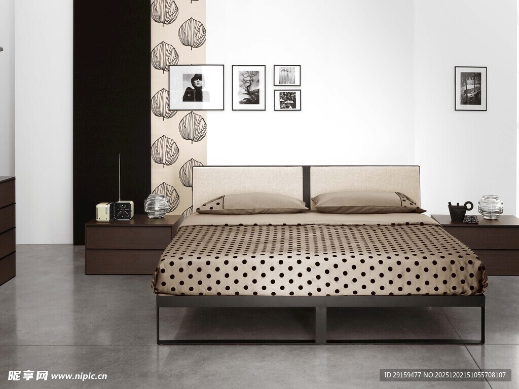 现代简约风格卧室床具