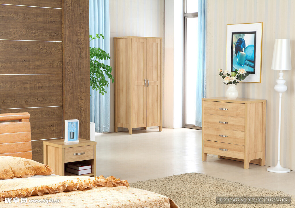 现代简约风格卧室家具展示