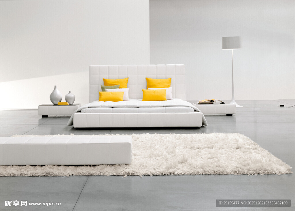 现代简约风白色沙发客厅