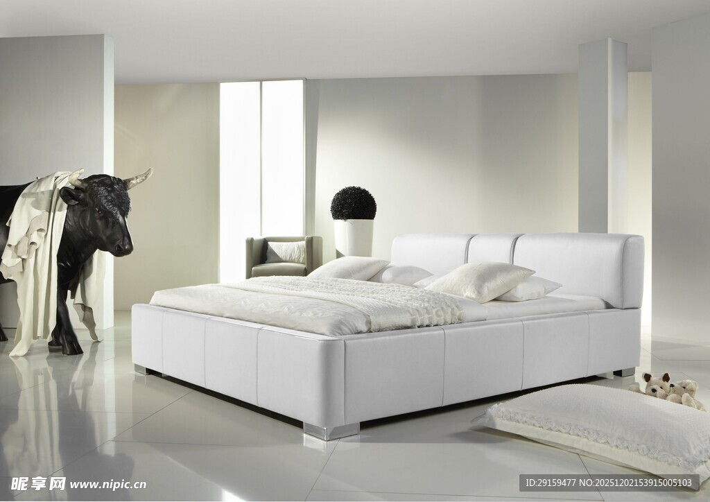 现代简约风格的舒适卧室