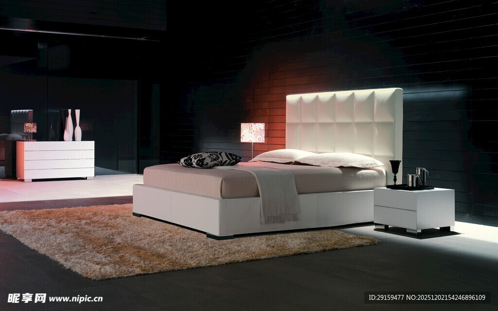 现代简约风格卧室家具展示