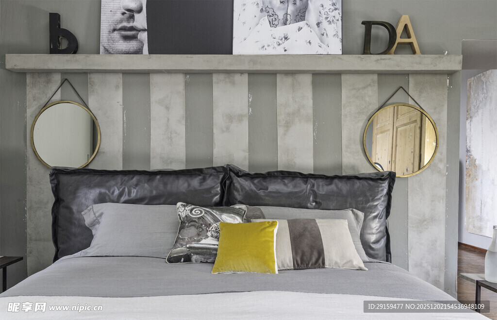 现代简约风卧室温馨场景