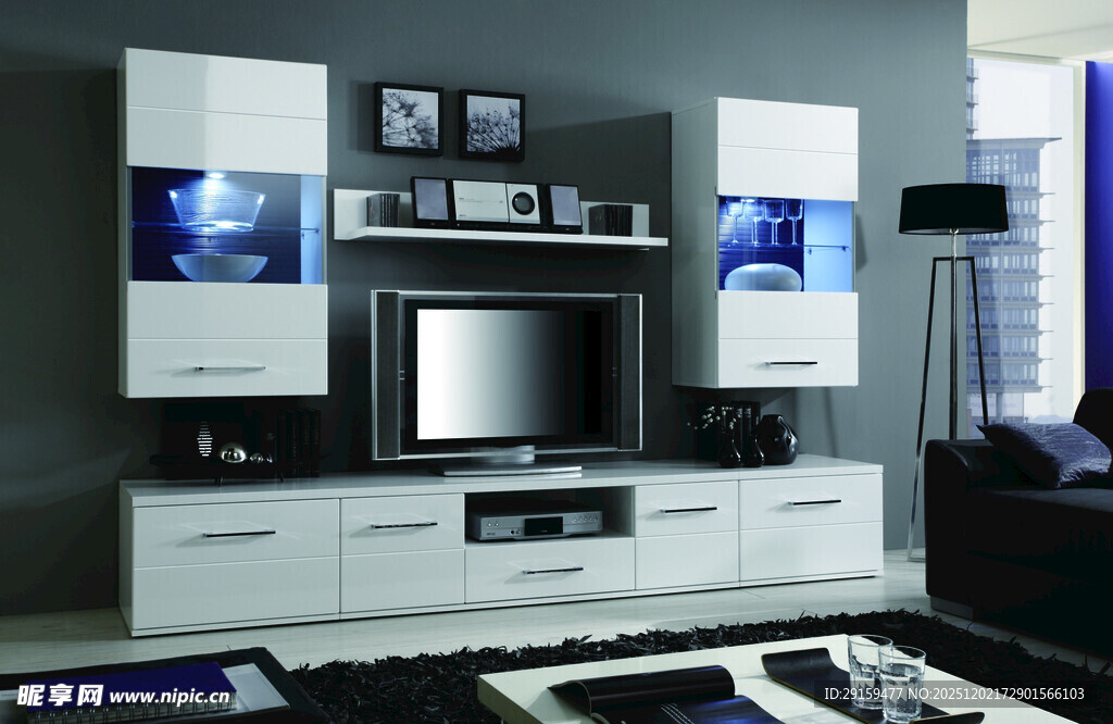 现代简约风格客厅电视柜
