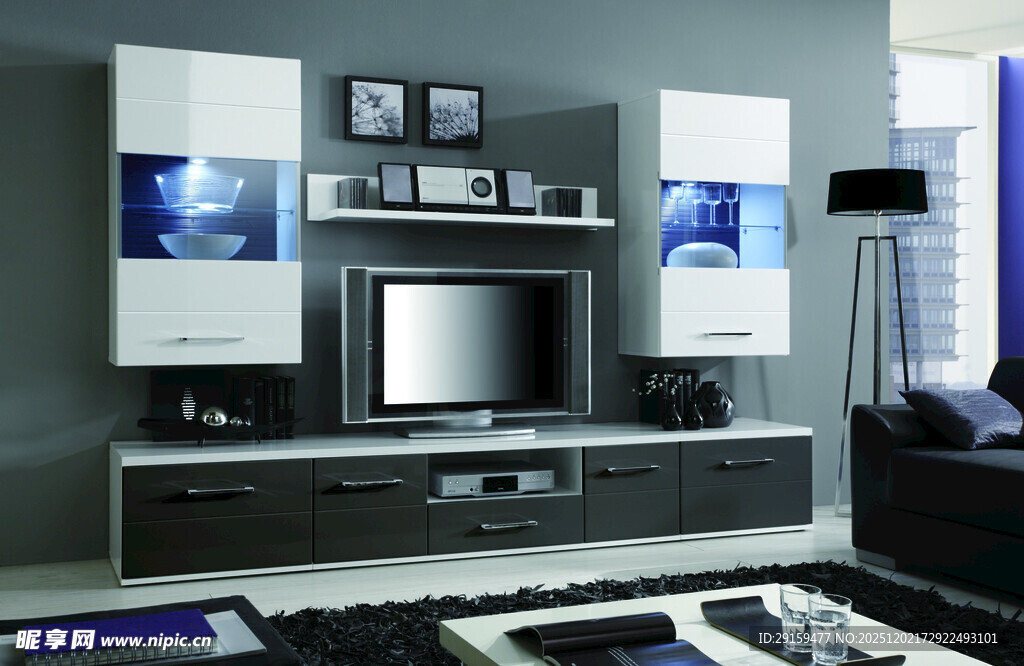 现代简约风格客厅电视柜