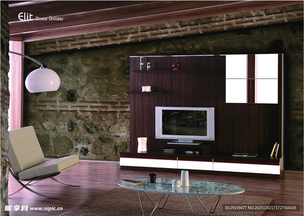 现代简约风客厅室内场景