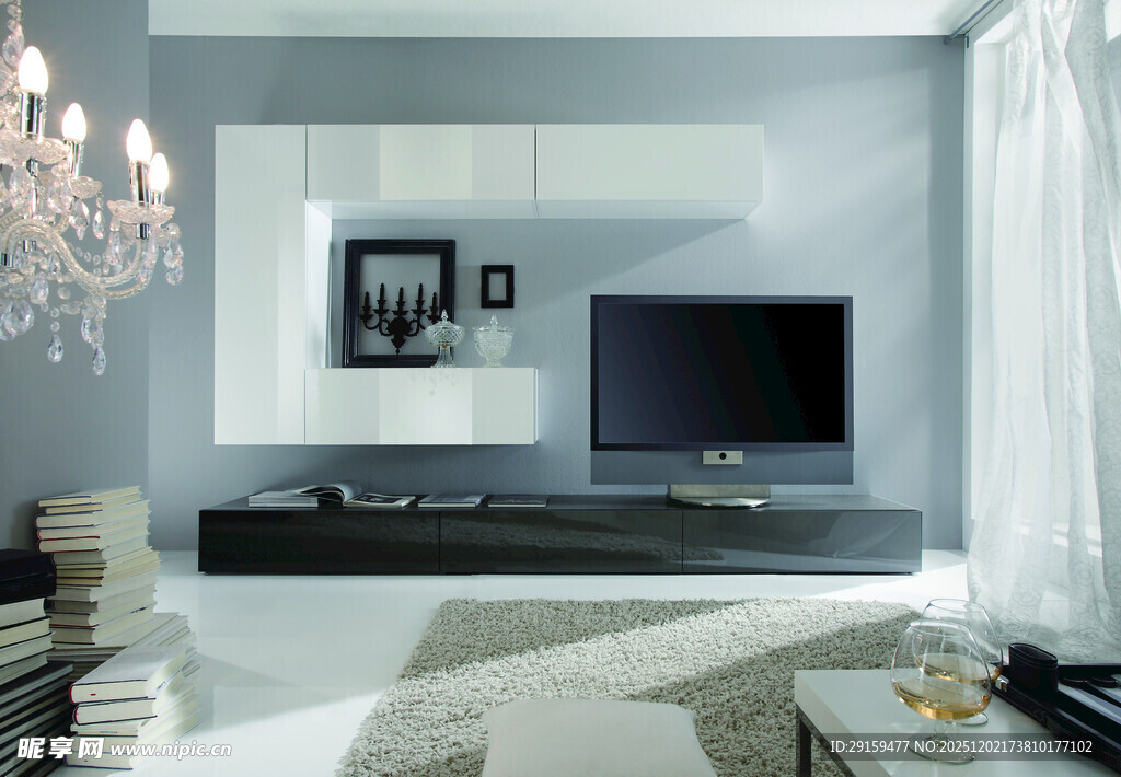 现代简约风客厅室内场景