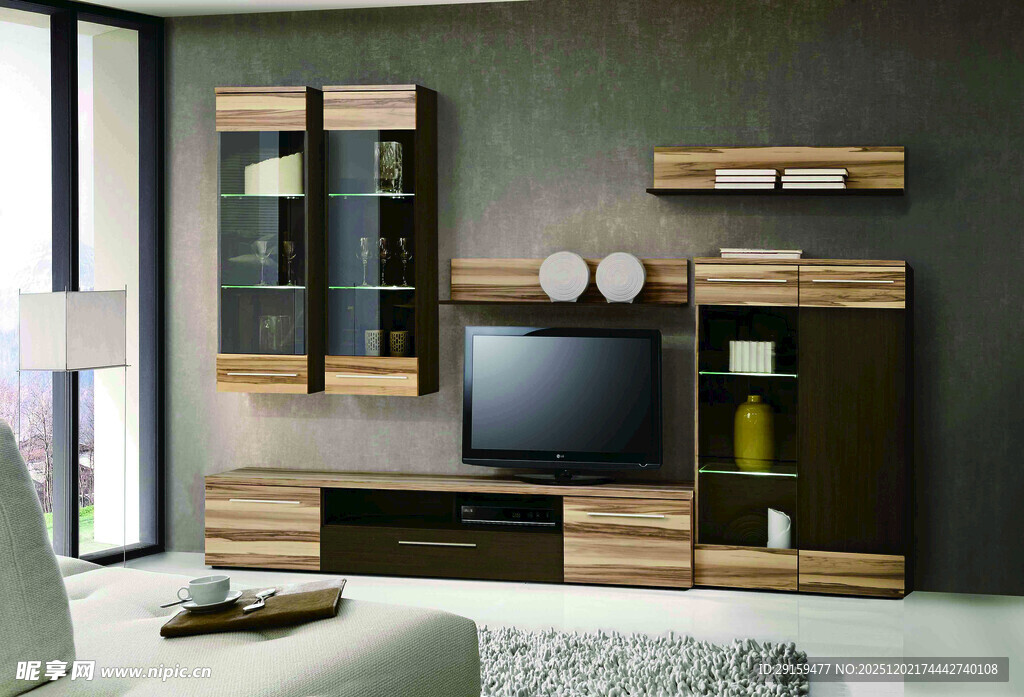 现代简约风客厅电视柜组合