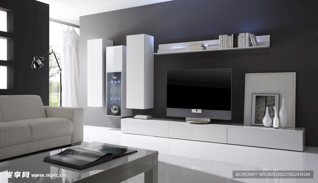 现代简约风客厅电视墙