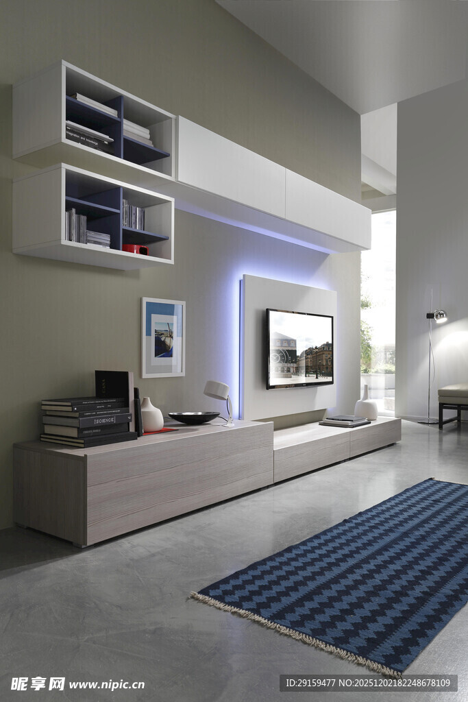 现代简约风客厅室内场景