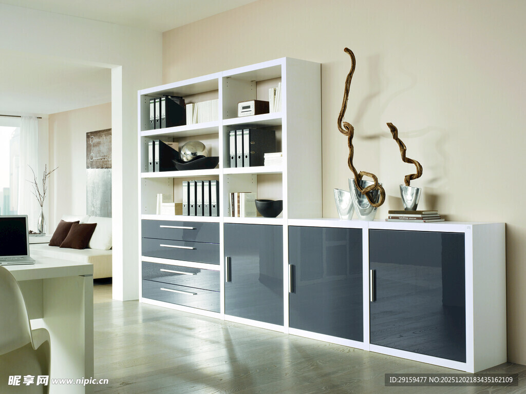 现代简约风格客厅储物柜