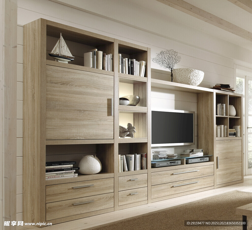 简约木质客厅组合电视柜