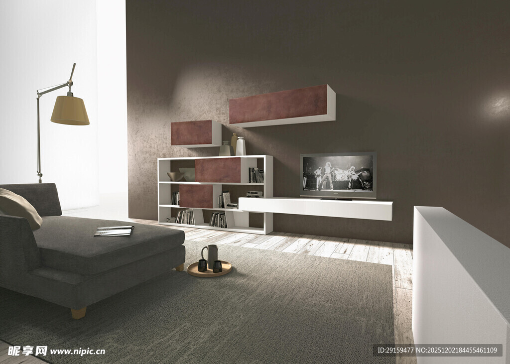 现代简约风客厅室内场景