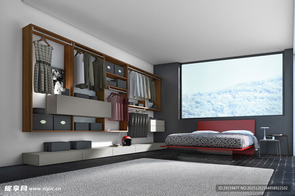 现代简约风格卧室空间