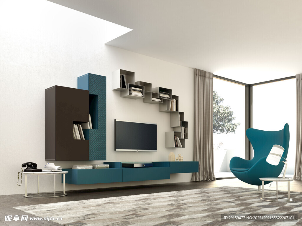 现代简约风客厅室内设计