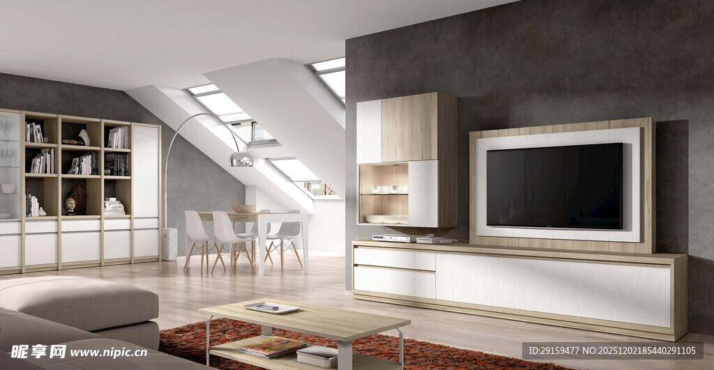 现代简约风客厅室内设计