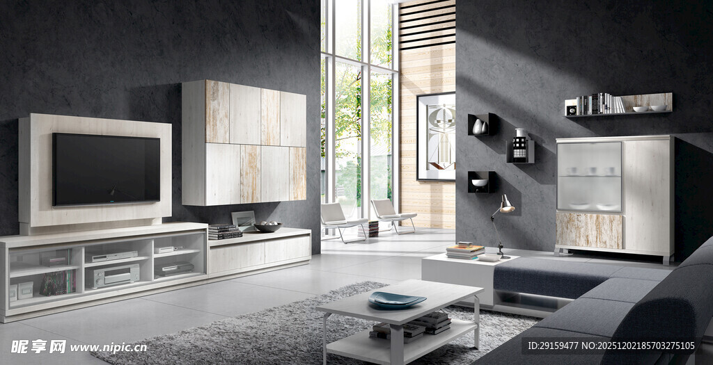 现代简约风客厅家居场景