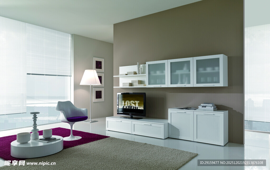 现代简约风客厅室内场景