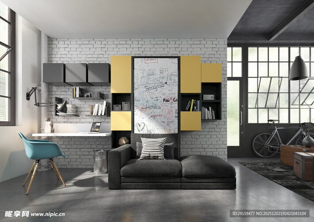 现代简约风客厅室内设计