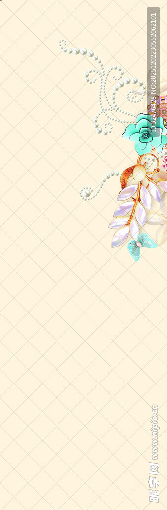 梦幻花卉装饰图案