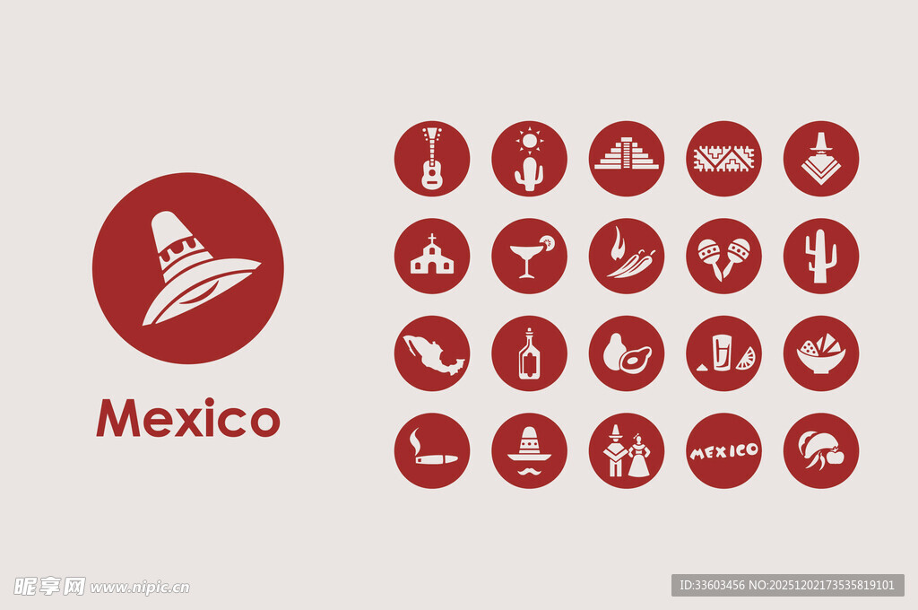 墨西哥图标集
