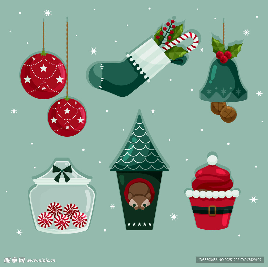 圣诞装饰元素集合