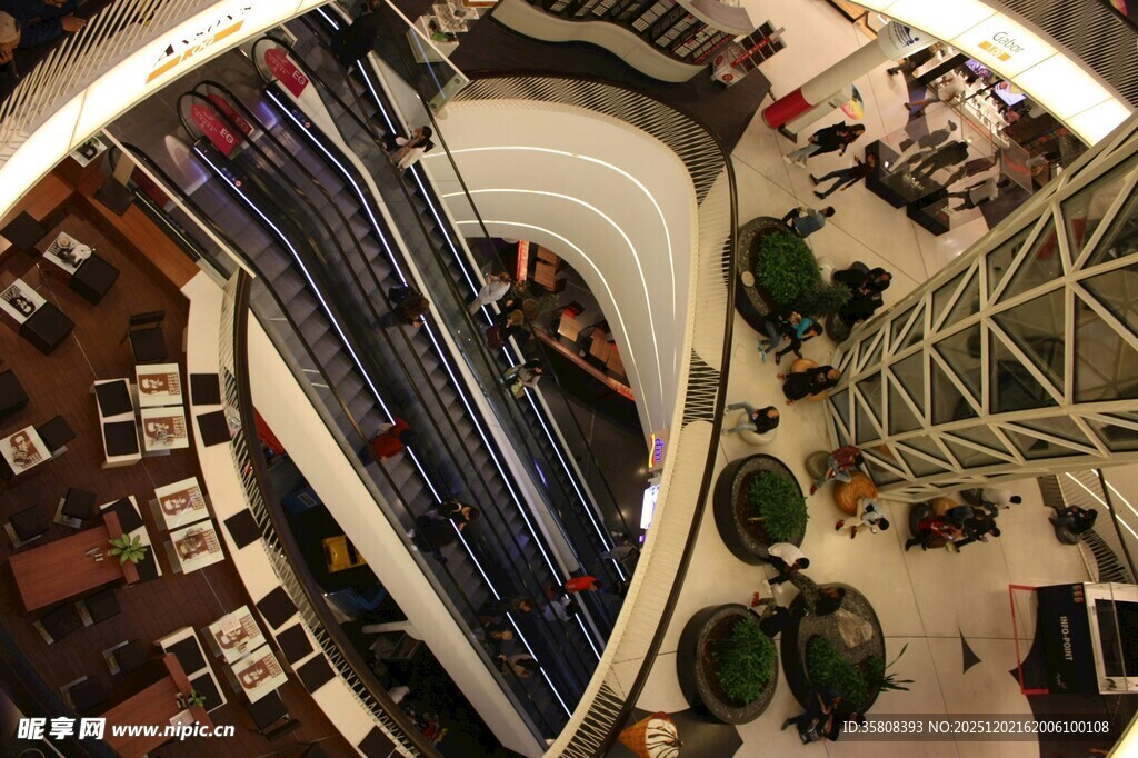 商场内部俯瞰景观