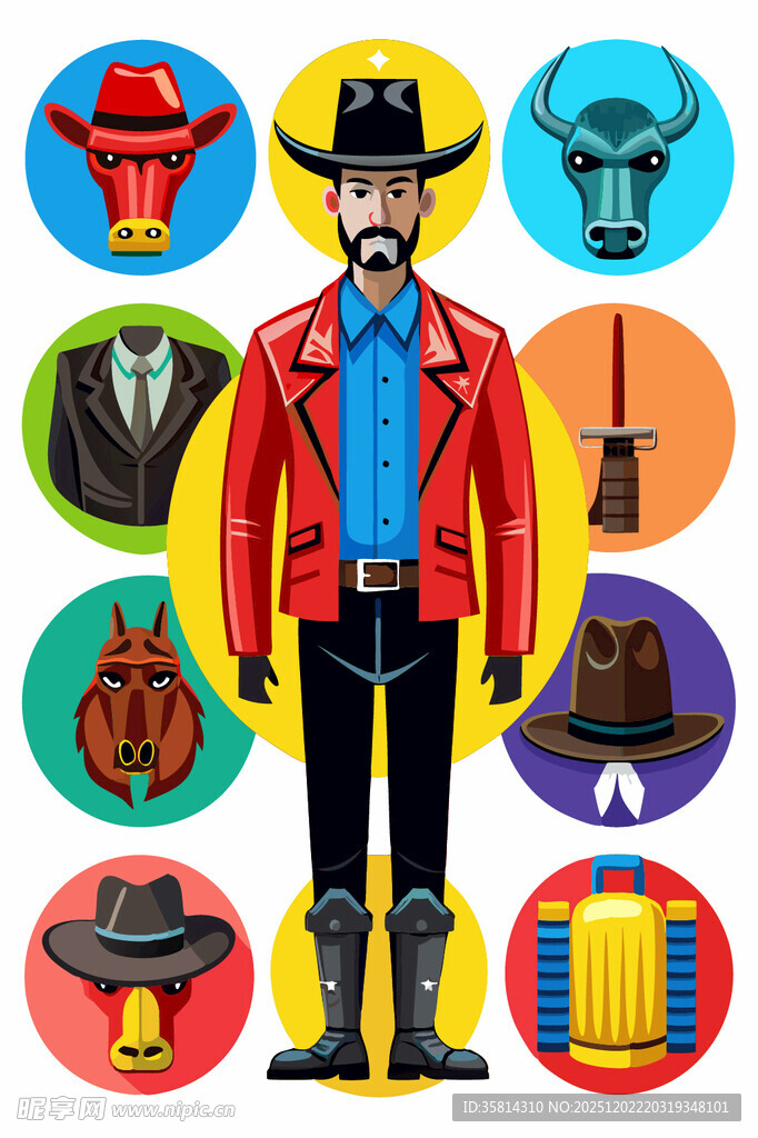 西部牛仔服饰及配件