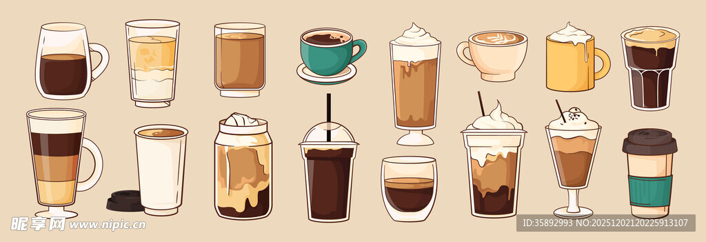 咖啡饮品图案