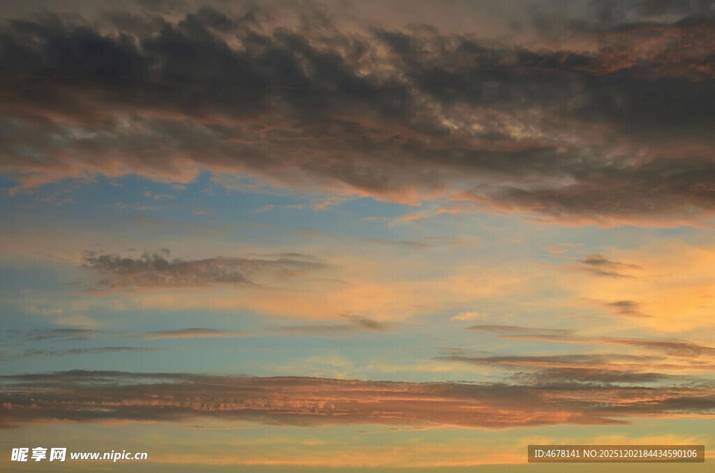 绚丽晚霞天空美景