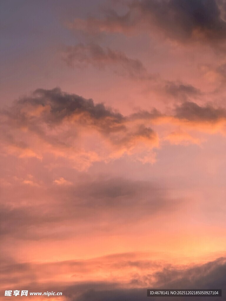 绚丽晚霞天空美景