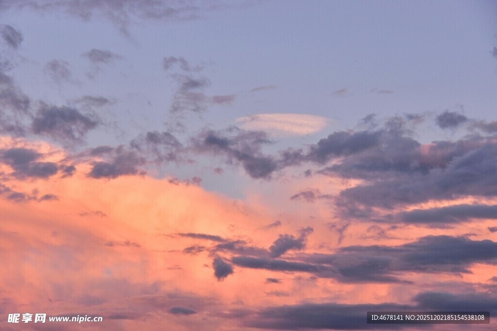 绚丽晚霞天空美景