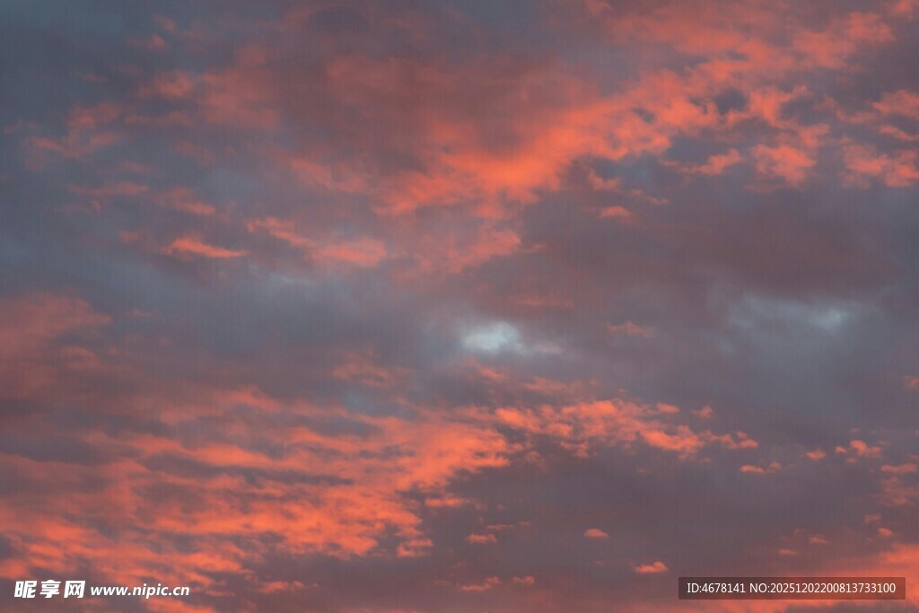 绚丽晚霞天空美景