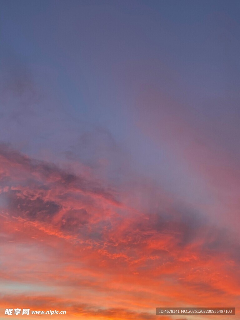 绚丽晚霞天空美景