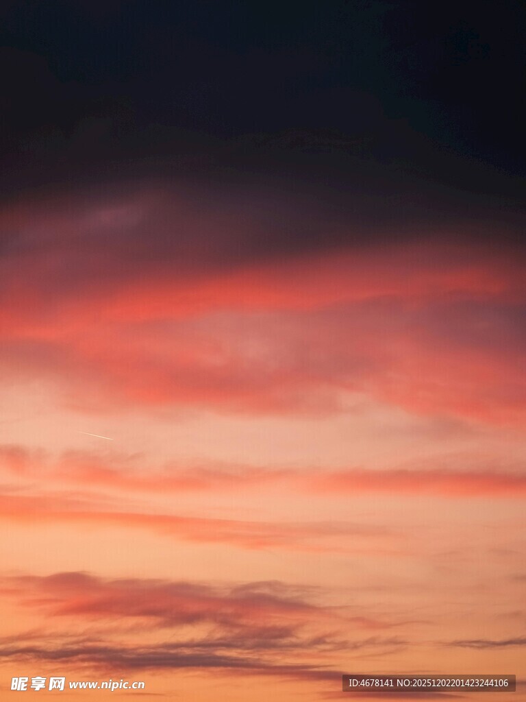 绚丽晚霞天空美景