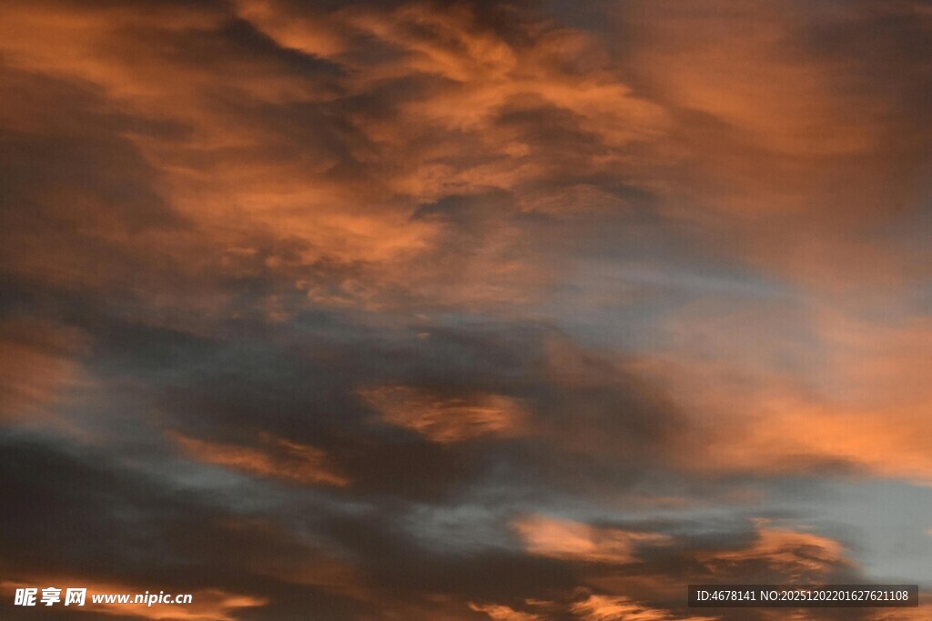 绚丽晚霞天空美景