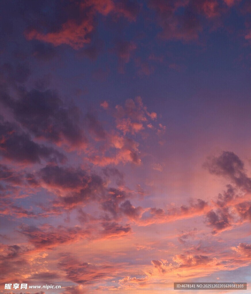 绚丽晚霞天空美景