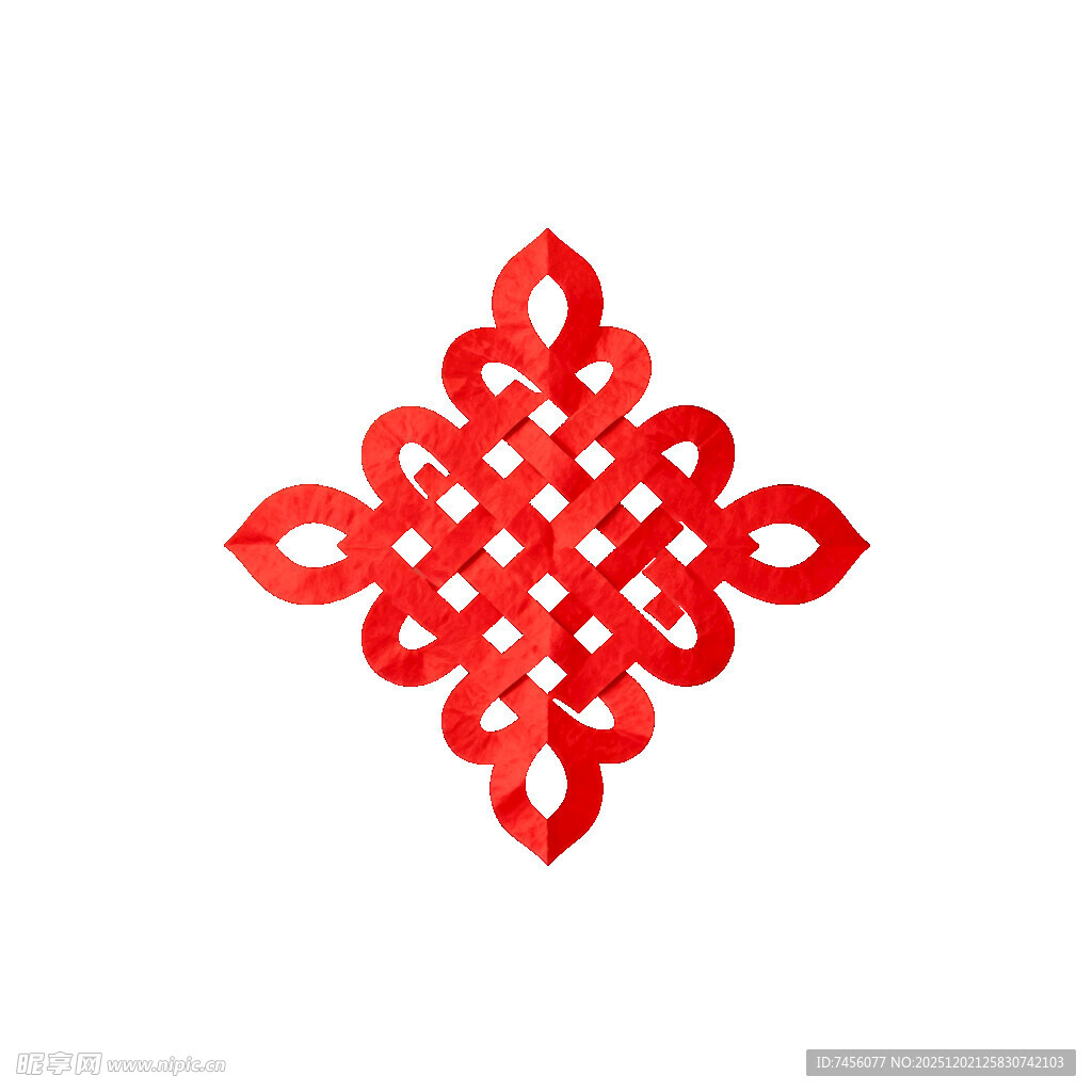 红色中国结图案