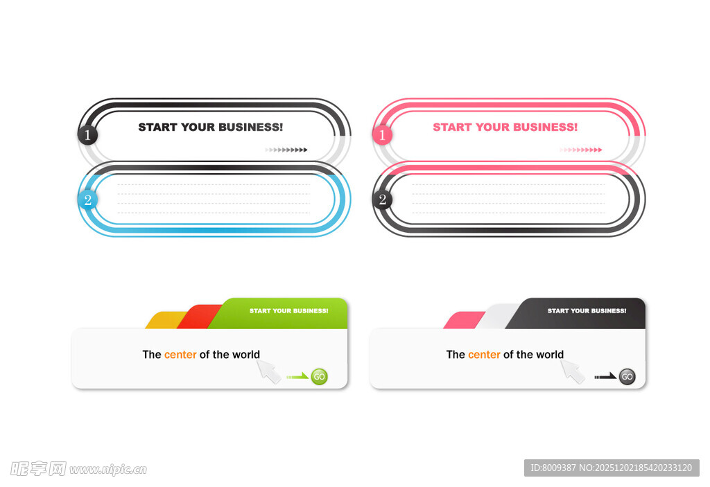 多彩标签与卡片样式展示