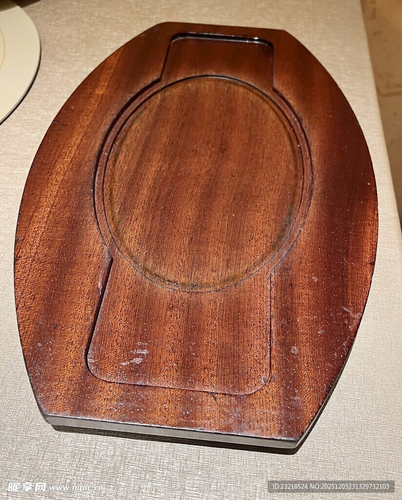 木质椭圆托盘