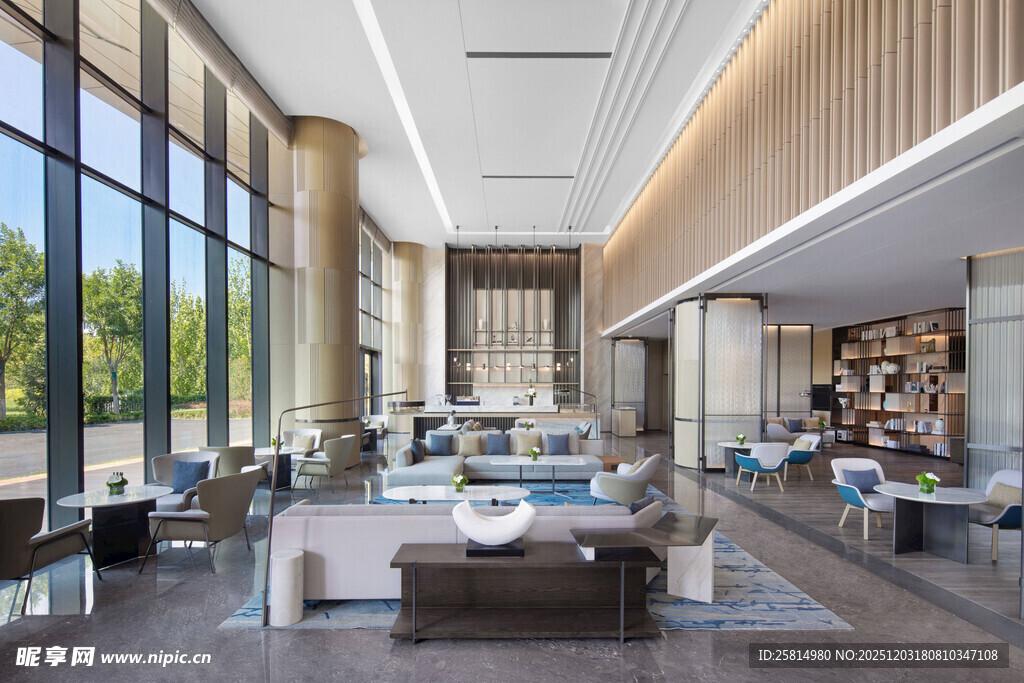 现代风格宽敞舒适的大厅