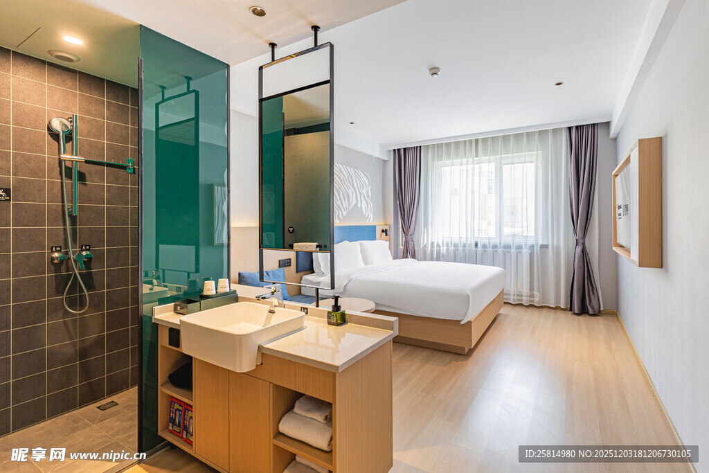 现代简约风卧室与卫浴空间