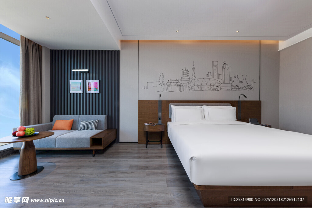 现代简约风格酒店客房