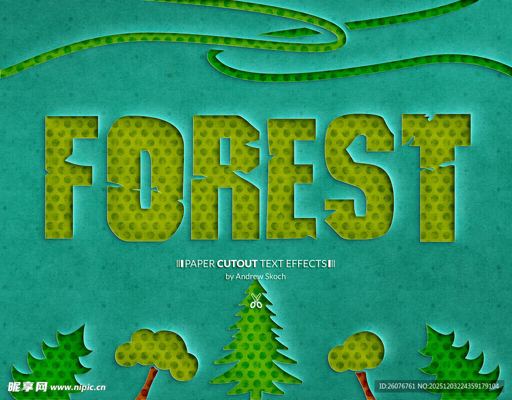 漫画风字体PS样机图片