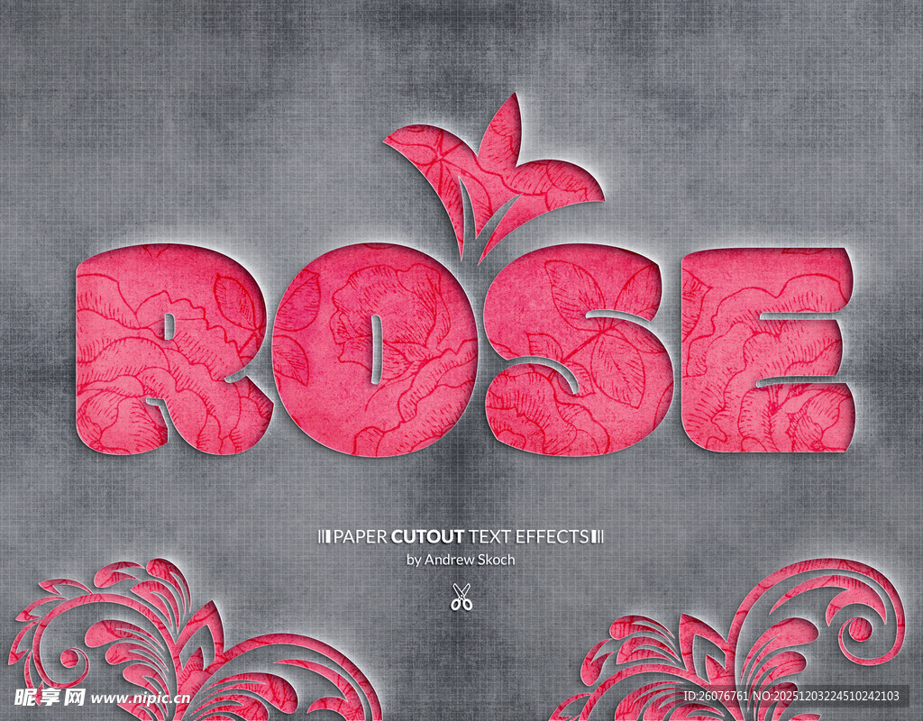 漫画风字体PS样机图片